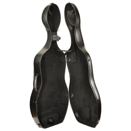 Shaped 6360 Polycarbonate PC Cello case, Primo, China, hand-picked and inspected by Violins and such, with TEO musical Instruments, London Ontario Canada