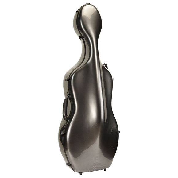 Shaped 6360 Polycarbonate PC Cello case, Primo, China, hand-picked and inspected by Violins and such, with TEO musical Instruments, London Ontario Canada