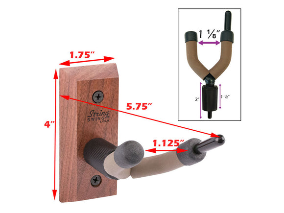String Swing Violin/Viola Wall Hangers on wooden block