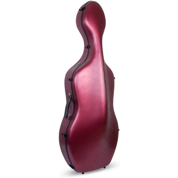 The Crossrock CRF1020CEFRDHT RED Polycarbonate Cello Case features a robust, anti-scratch, and lightweight outer shell. 