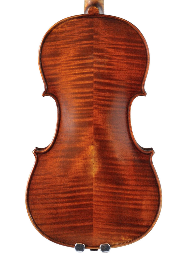 Gewa Germania 10 Rome Antiqued Violin, back angle, adjusted at TEO musical Instruments