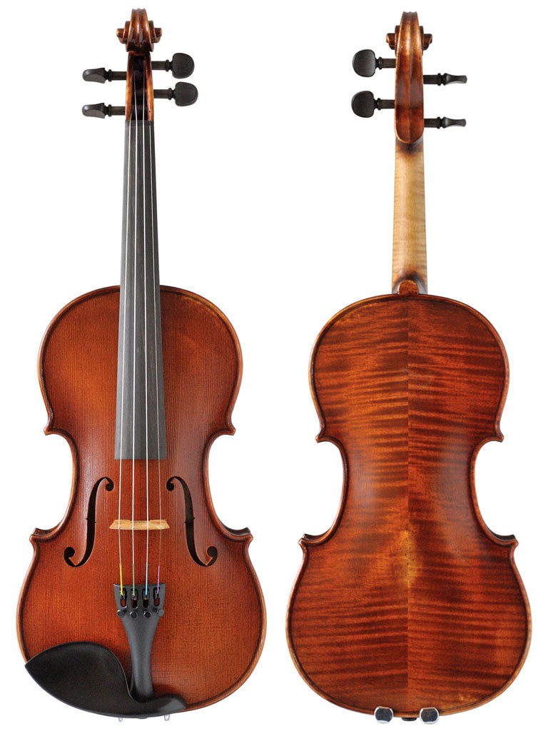 Gewa Germania 10 Rome Antiqued Violin, both sides, adjusted at TEO musical Instruments