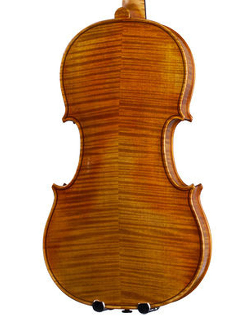 Heffler 705 Advanced Violin, back angle, adjusted at TEO musical Instruments