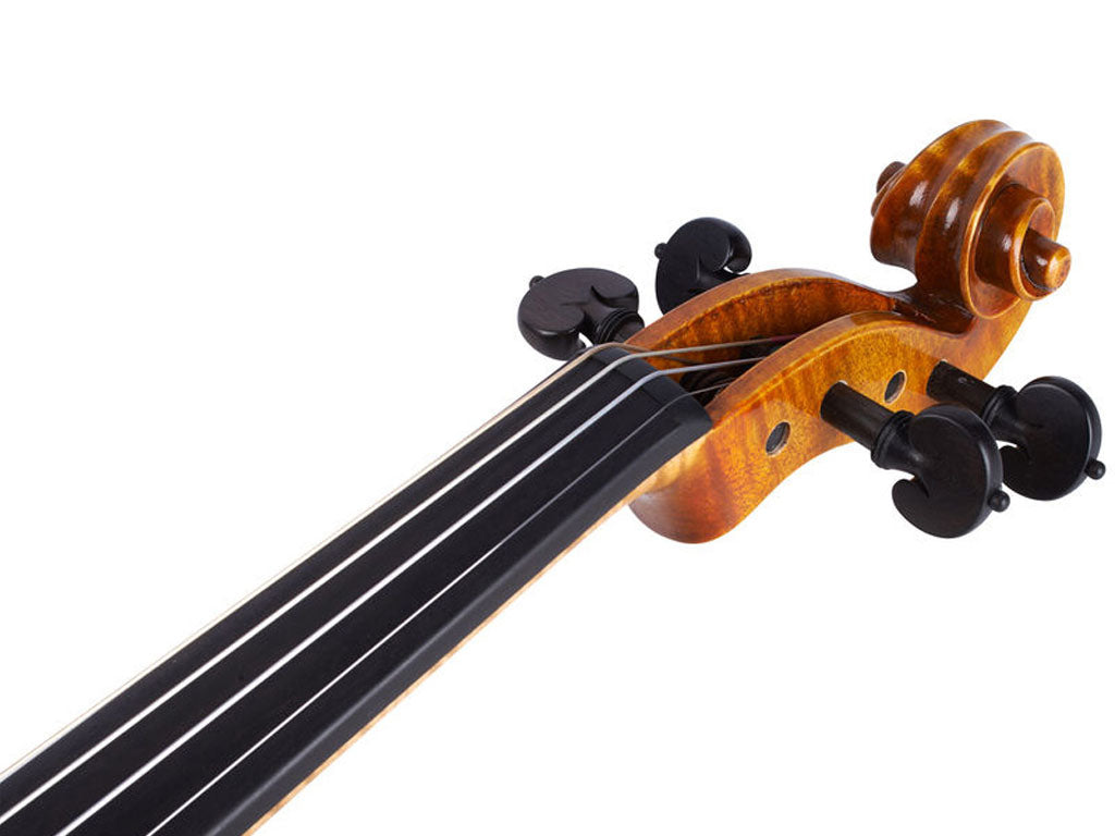 Heffler 705 Advanced Violin, front scroll, adjusted at TEO musical Instruments
