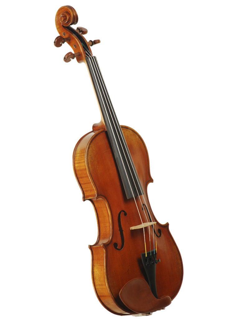 Andreas Eastman Standard VL405 and Advanced VL415 Violins, side angle, adjusted at TEO musical Instruments
