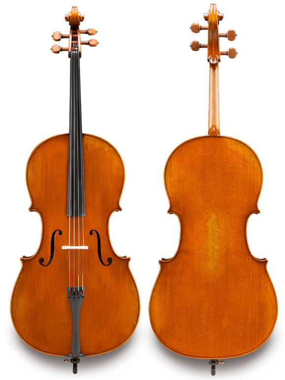 Pietro Lombardi CL502 Cello, intermediate, middle level, luthier, Eastman, China, professionally adjusted at Teo Musical Instruments London Ontario Canada