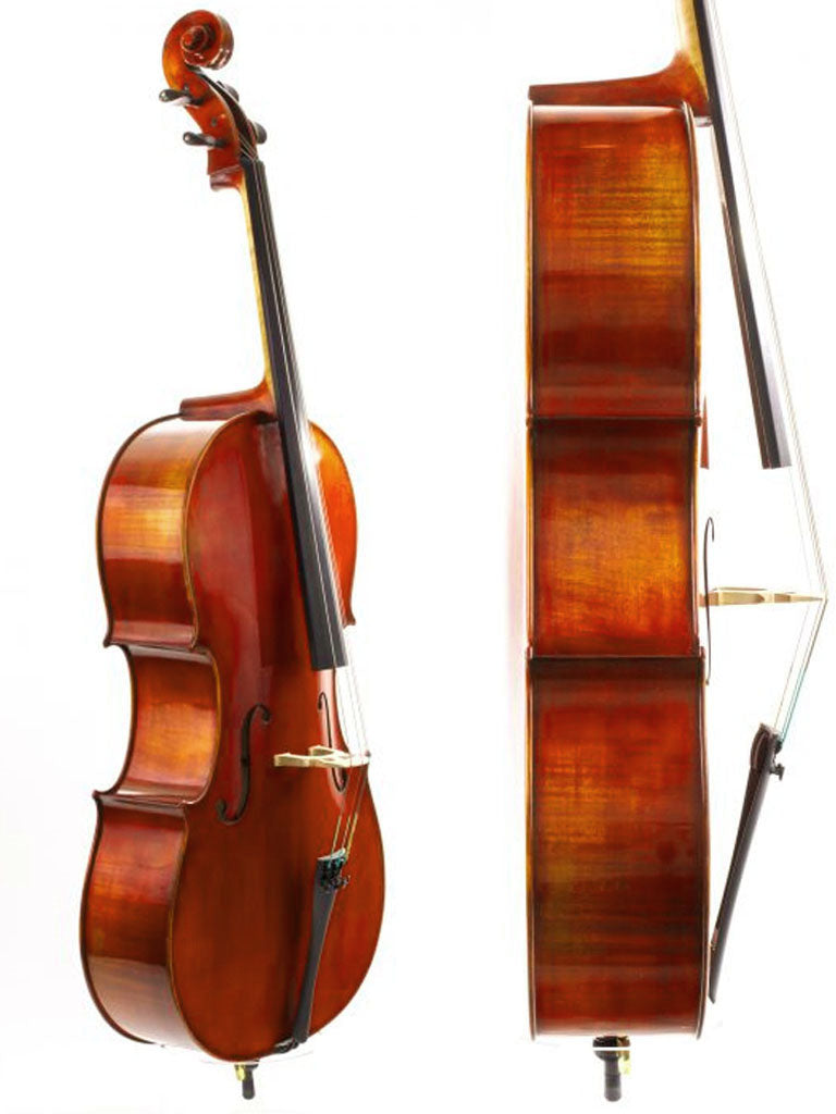 Rudoulf Doetsch CL701 Cello, intermediate, middle level, luthier, Eastman, China, professionally adjusted at Teo Musical Instruments London Ontario Canada