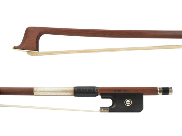 Joseph Richter Fine Quality Silver Mounted Brazilwood Octagonal Viola Bow, beginner, student, entry level, Dorfler, hand-picked and inspected by TEO musical Instruments, London Ontario