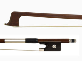 G. Werner Better Quality Silver Mounted Pernambuco Octagonal Viola Bow, beginner, student, entry level, Dorfler, hand-picked and inspected by TEO musical Instruments, London Ontario