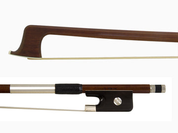 G. Werner Better Quality Silver Mounted Pernambuco Octagonal Viola Bow, beginner, student, entry level, Dorfler, hand-picked and inspected by TEO musical Instruments, London Ontario