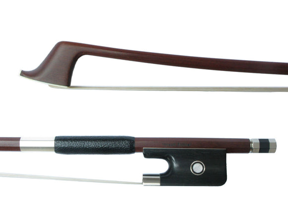 Joseph Richter Better Quality Silver Mounted Brazilwood Octagonal Cello Bow, beginner, student, Dorfler, hand-picked and inspected by TEO musical Instruments, London Ontario