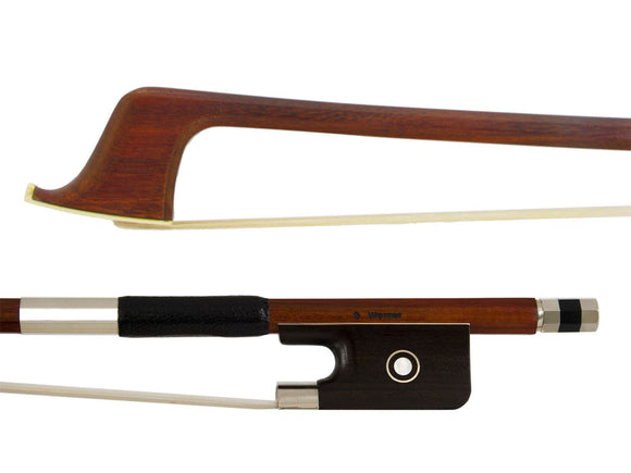 G. Werner Fine Quality Silver Mounted Pernambuco Octagonal Cello Bow, beginner, student, entry level, Dorfler, hand-picked and inspected by TEO musical Instruments, London Ontario