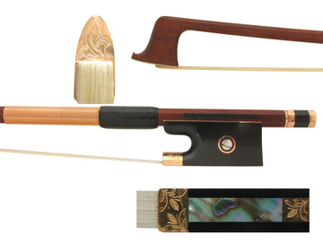 *Egidius Dorfler*** Engraved 14K Gold Selected Pernambuco Octagonal #200Ea Violin Bow , Germany, advanced, middle level, medium, Better student, hand-picked and inspected by TEO musical Instruments, London Ontario Canada