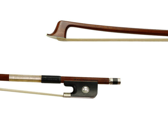 Egidius Dorfler*** Engraved Silver Selected Pernambuco Octagonal #23Ea Viola Bow