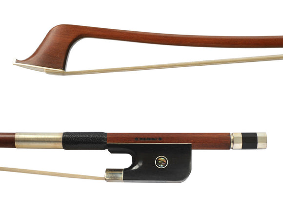 *W.E. Dorfler* Pernambuco French style Round #21F Double Bass Bow, Germany, intermediate, middle level, medium, Better student, hand-picked and inspected by TEO musical Instruments, London Ontario Canada