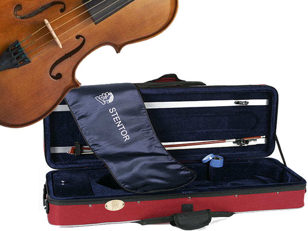 Student II 1505 Viola Outfit,14", 15", 16" size, beginner level, entry, introductory, Stentor, England, China, professionally adjusted at Teo Musical Instruments workshop