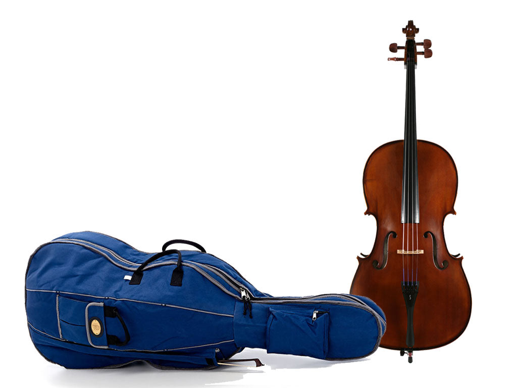 Student I 1102 Cello Outfit, beginner level, entry, introductory, Stentor, England, China, professionally adjusted at Teo Musical Instruments workshop