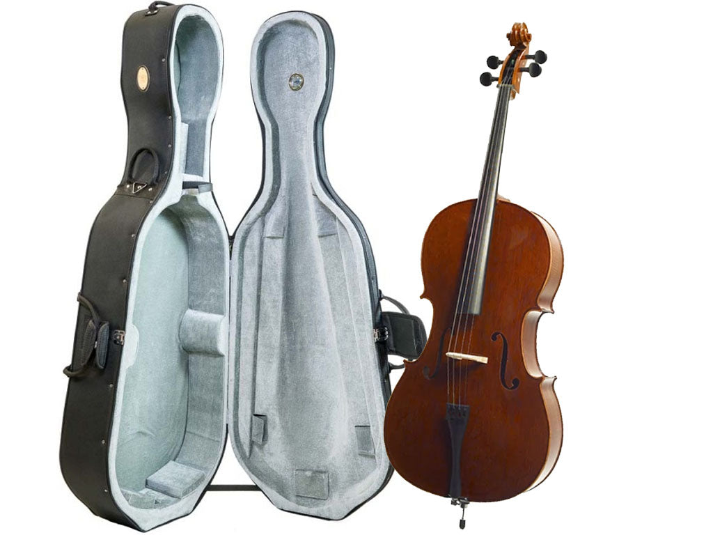 Conservatoire 1586 Cello Outfit, beginner level, entry, introductory, Stentor, England, China, professionally adjusted at Teo Musical Instruments workshop