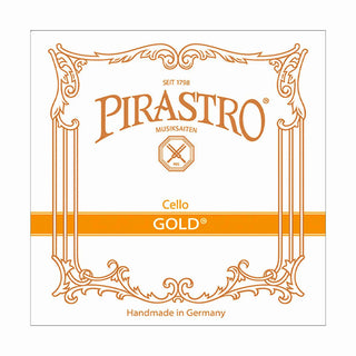 Gold label Cello Strings, Gut core, Pirastro, Germany, full size, 4/4, hand-picked and inspected by Violins and such, with TEO musical Instruments, London Ontario Canada