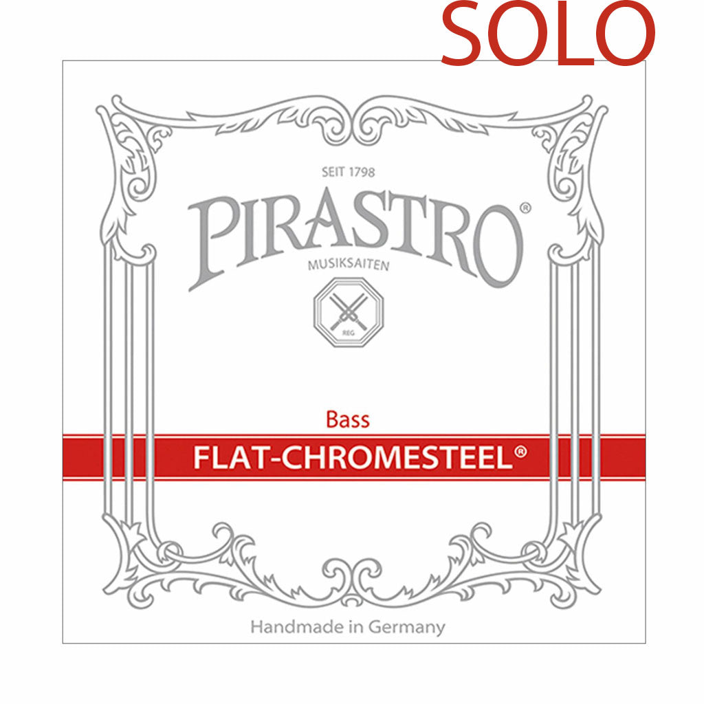 Flat-Chromesteel Solo Double Bass Strings, full size, 4/4, 3/4, 1/2, 1/4, 1/8, hand-picked and inspected by Violins and such, with TEO musical Instruments, London Ontario Canada