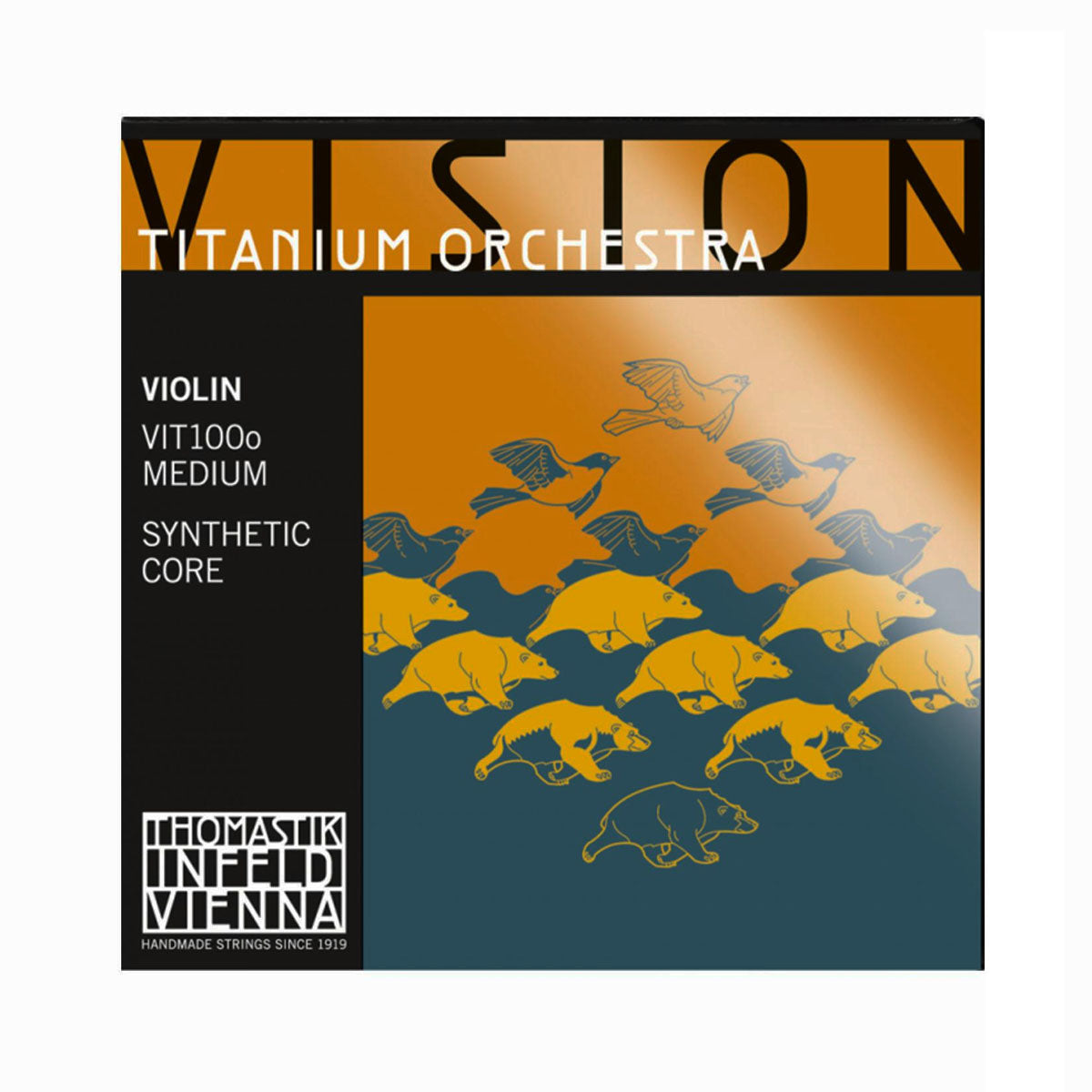 Vision Titanium Violin Strings, Thomastik Infeld, Austria, full size, 4/4, 3/4, 1/2, 1/4, 1/8, 1/16, hand-picked and inspected by Violins and such, with TEO musical Instruments, London Ontario Canada