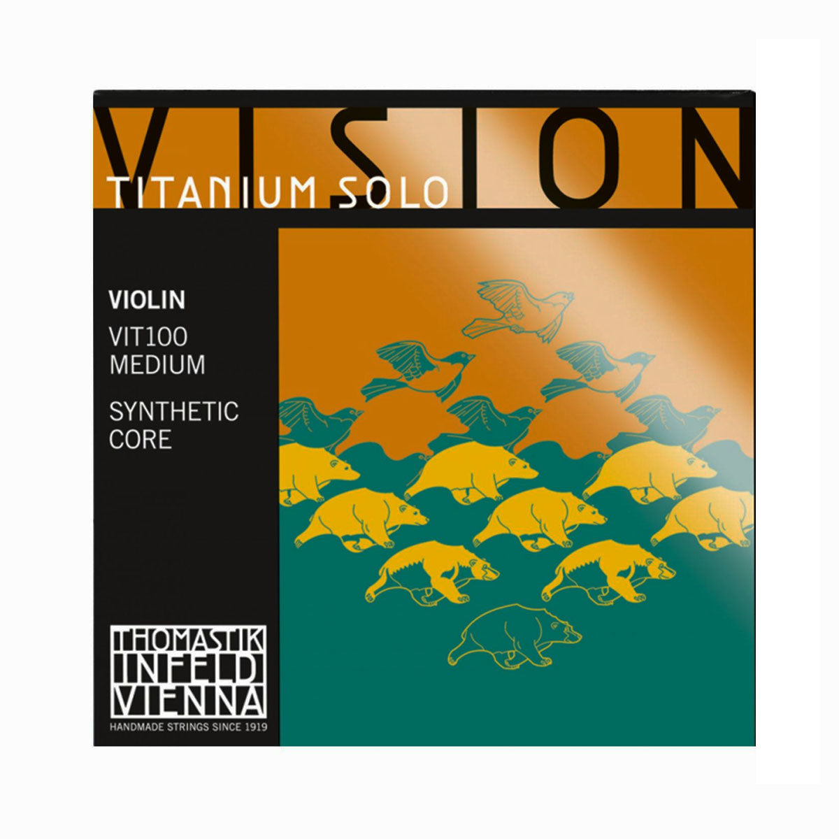 Vision Titanium SOLO Violin Strings, Thomastik Infeld, Austria, full size, 4/4, 3/4, 1/2, 1/4, 1/8, 1/16, hand-picked and inspected by Violins and such, with TEO musical Instruments, London Ontario Canada