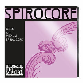 Spirocore Cello Strings, Thomastik Infeld, Austria, full size, 4/4, 3/4, 1/2, 1/4, 1/8, 1/16, hand-picked and inspected by Violins and such, with TEO musical Instruments, London Ontario Canada