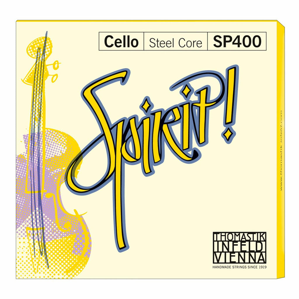 Spirit! Cello Strings, Thomastik Infeld, Austria, full size, 4/4, 3/4, 1/2, 1/4, 1/8, 1/16, hand-picked and inspected by Violins and such, with TEO musical Instruments, London Ontario Canada