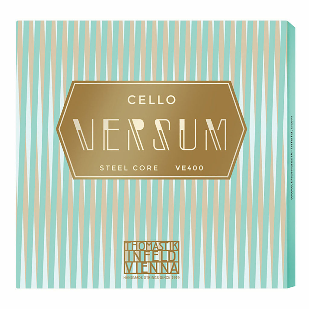 Versum Cello Strings, Thomastik Infeld, Austria, full size, 4/4, 3/4, 1/2, 1/4, 1/8, 1/16, hand-picked and inspected by Violins and such, with TEO musical Instruments, London Ontario Canada