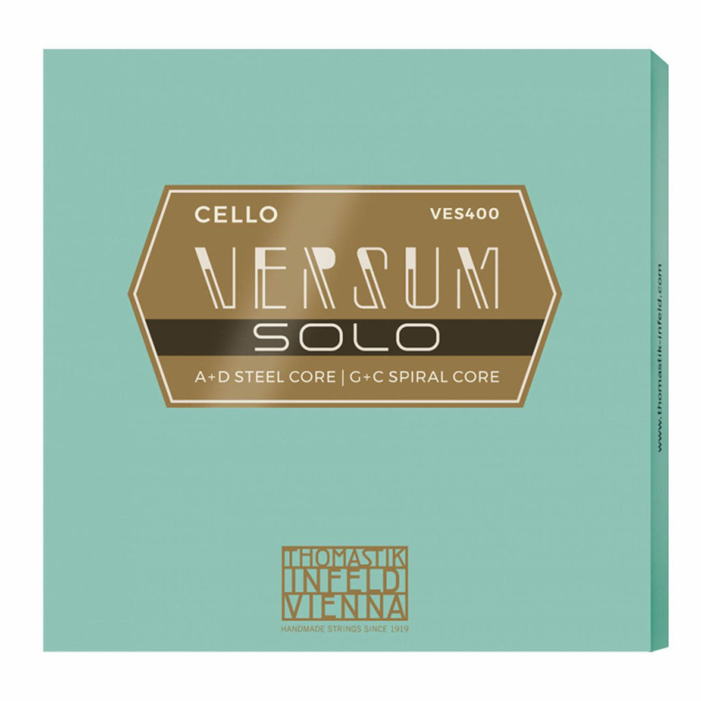 Versum Solo Cello Strings, Thomastik Infeld, Austria, full size, 4/4, 3/4, 1/2, 1/4, 1/8, 1/16, hand-picked and inspected by Violins and such, with TEO musical Instruments, London Ontario Canada