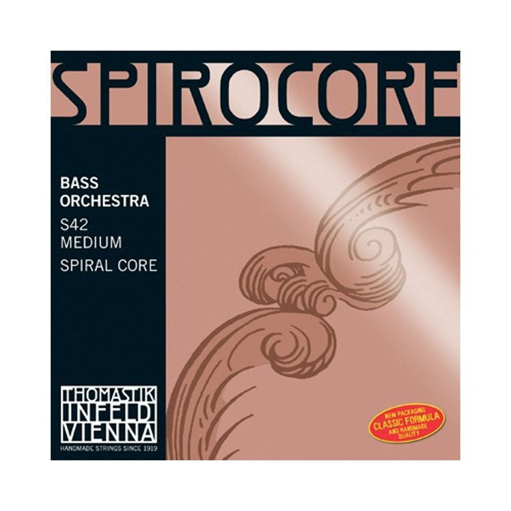 Spirocore Double Bass Strings, Thomastik Infeld, Austria, full size, 4/4, 3/4, 1/2, 1/4, 1/8, 1/16, hand-picked and inspected by Violins and such, with TEO musical Instruments, London Ontario Canada