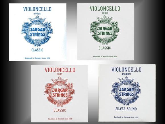 Jargar Classic Cello Strings, Denmark, full size, 4/4, hand-picked and inspected by Violins and such, with TEO musical Instruments, London Ontario Canada