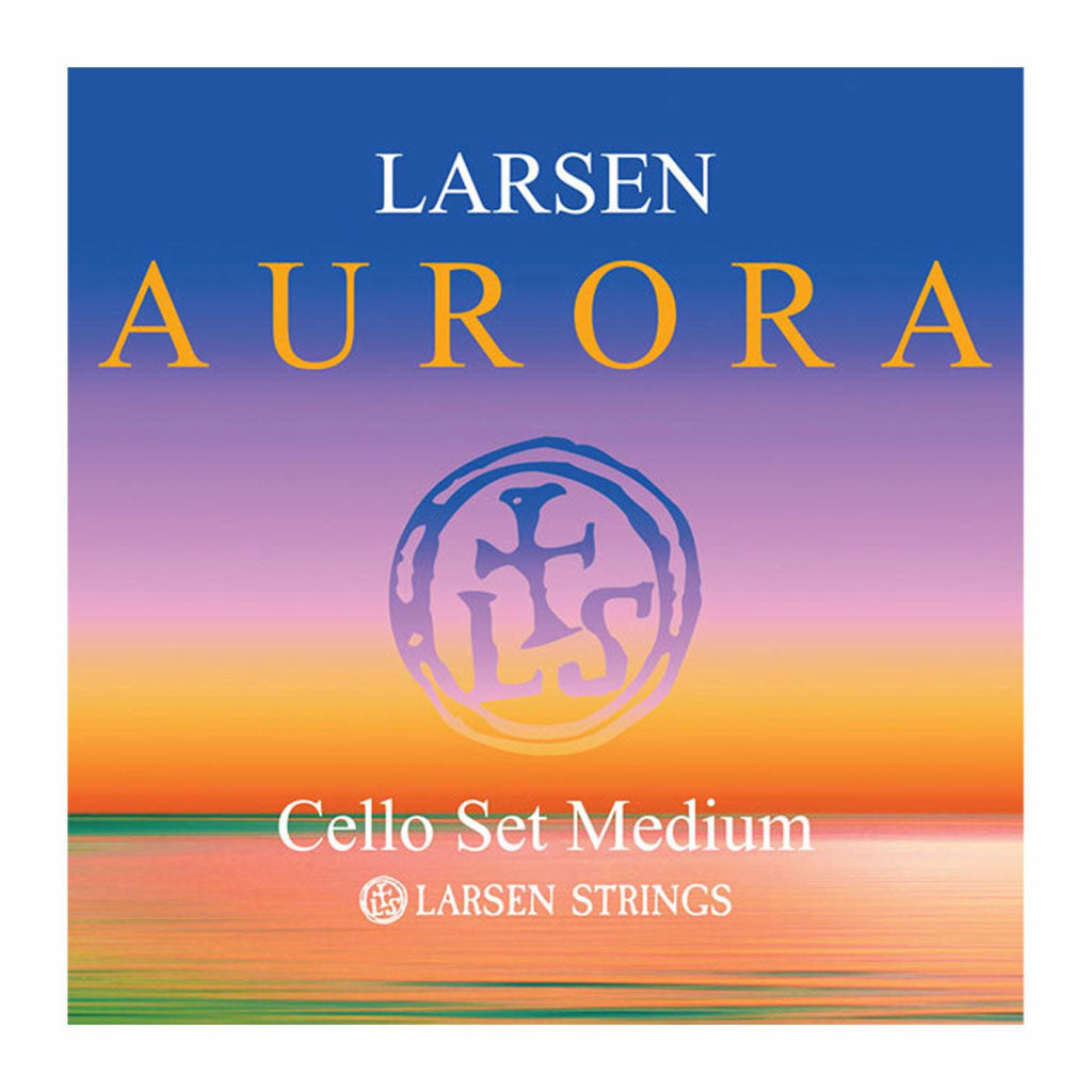 Aurora Cello Strings, Larsen, Denmark, full size, 4/4, 3/4, 1/2, 1/4, 1/8, 1/16, hand-picked and inspected by Violins and such, with TEO musical Instruments, London Ontario Canada