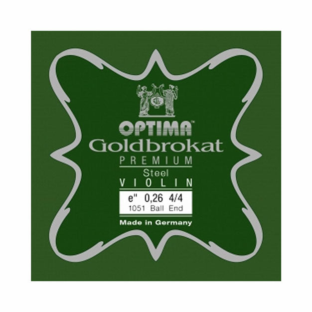 Goldbrokat Premium Steel- Ex"Lanzner" Violin E-String, Optima, Germany, hand-picked and inspected by Violins and such, with TEO musical Instruments, London Ontario Canada