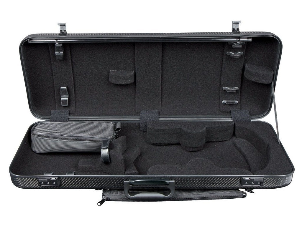 Idea 2.6 Adjustable Oblong Viola Case, carbon, fiber, fibre, composite, black, Gewa, Germany, hand-picked and inspected by Violins and such, with TEO musical Instruments, London Ontario Canada