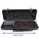 Idea 2.6 Adjustable Oblong Viola Case, carbon, fiber, fibre, composite, black, Gewa, Germany, hand-picked and inspected by Violins and such, with TEO musical Instruments, London Ontario Canada