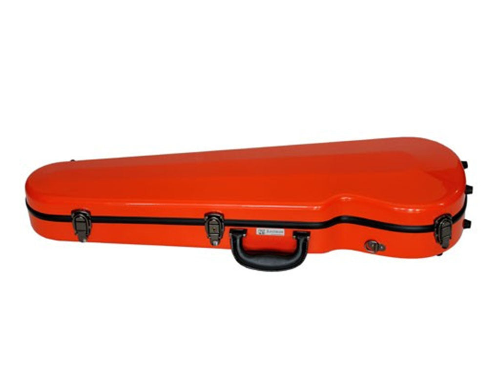 JW Contour Fiberglass Violin Case, orange, silver, grey, blue, red, white, pink, light, hot, fuchsia, fiberglass, Eastman, full size, 4/4, hand-picked and inspected by Violins and such, with TEO musical Instruments, London Ontario Canada