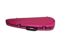 SLIM Fiberglass Shaped Violin Case, white, pink, light, hot, fuchsia, fiberglass, Eastman, full size, 4/4, hand-picked and inspected by Violins and such, with TEO musical Instruments, London Ontario Canada