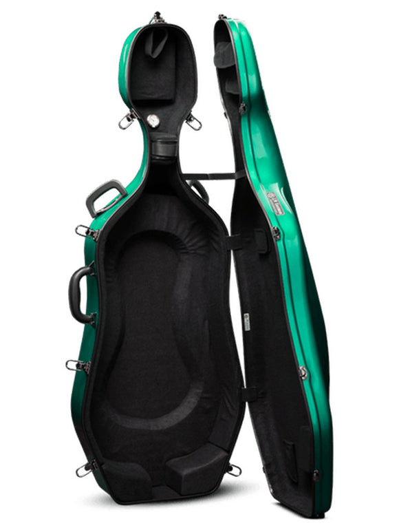 FiberXlite Cello Case, 4/4, full size, Fiberglass, fibreglass Eastman, China, hand-picked and inspected by Violins and such, with TEO musical Instruments, London Ontario Canada