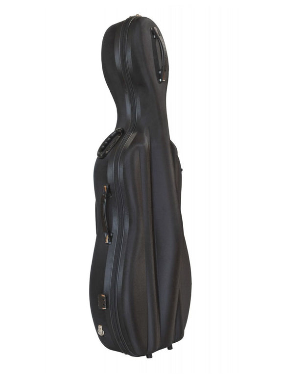 Semi-rigid cello case, unique, soft, hard, shell, 4/4, 3/4, 1/2, size, Eastman, China, hand-picked and inspected by Violins and such, with TEO musical Instruments, London Ontario Canada