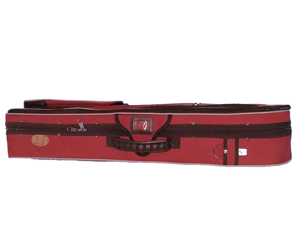 Student II Red-Black 1372 Dart Shaped Violin Case, Styrofoam, Stentor, full size, 4/4, 3/4, 1/2, 1/4, 1/8, hand-picked and inspected by Violins and such, with TEO musical Instruments, London Ontario Canada