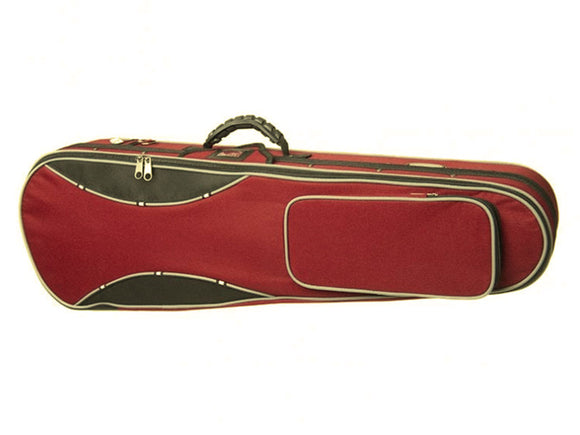 Student II Red-Black 1372 Dart Shaped Violin Case, Styrofoam, Stentor, full size, 4/4, 3/4, 1/2, 1/4, 1/8, hand-picked and inspected by Violins and such, with TEO musical Instruments, London Ontario Canada
