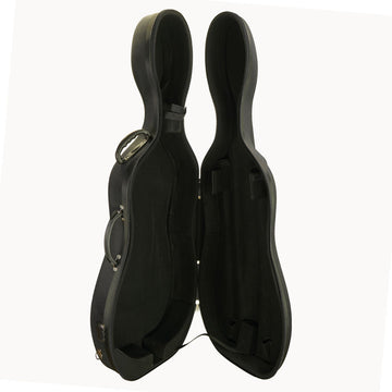Semi-rigid Cello Case, 4/4, 3/4, 1/2, hard shell, soft shell, light, Primo, China, hand-picked and inspected by Violins and such, with TEO musical Instruments, London Ontario Canada