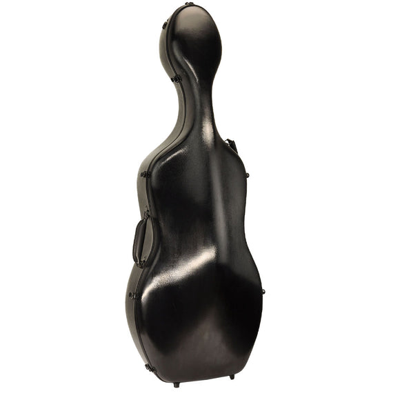 Shaped 6360 Polycarbonate PC Cello case, Primo, China, hand-picked and inspected by Violins and such, with TEO musical Instruments, London Ontario Canada