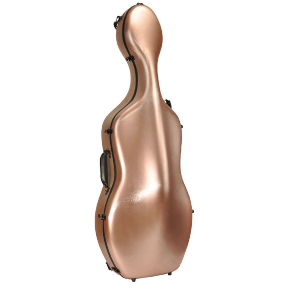 Shaped 6360 Polycarbonate PC Cello case, Primo, China, hand-picked and inspected by Violins and such, with TEO musical Instruments, London Ontario Canada