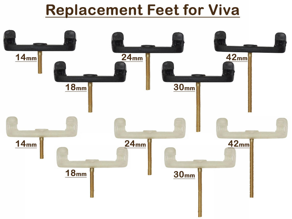 Viva Replacement Feet for Shoulder Rests, Viva la Musica, Slovenia, hand-picked and inspected by Violins and such, with TEO musical Instruments, London Ontario Canada