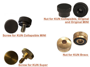 KUN Replacement Shoulder Rest NUTS and SCREWS, Canada, Kun, hand-picked and inspected by Violins and such, with TEO musical Instruments, London Ontario Canada