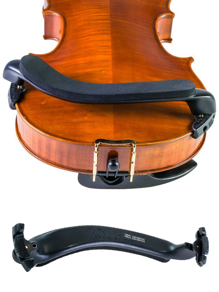 Everest EZ and Spring Collection ES Viola Shoulder Rests, Black, Red, Hot Pink, Light Pink, Purple, Blue, Neon Green, Orange, Everest, USA, 15"-16.5", full size, hand-picked and inspected by Violins and such, with TEO musicnts, London Ontario Canadaal Instrume