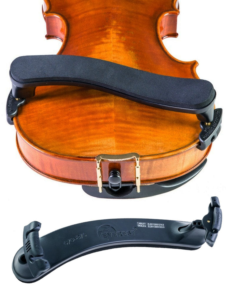 Everest ECS Collapsible Violin Shoulder Rest, Black, Red, Hot Pink, Light Pink, Purple, Blue, Neon Green, Orange, Everest, USA, 4/4, 3/4, 1/2, 1/4, 1/8, 1/16, full size, hand-picked and inspected by Violins and such, with TEO musical Instruments, London Ontario Canada