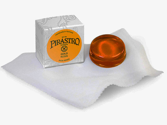 Gold label Rosin, Golden, yellow, amber, medium, hard, Pirastro, Germany, hand-picked and inspected by Violins and such, with TEO musical Instruments, London Ontario Canada
